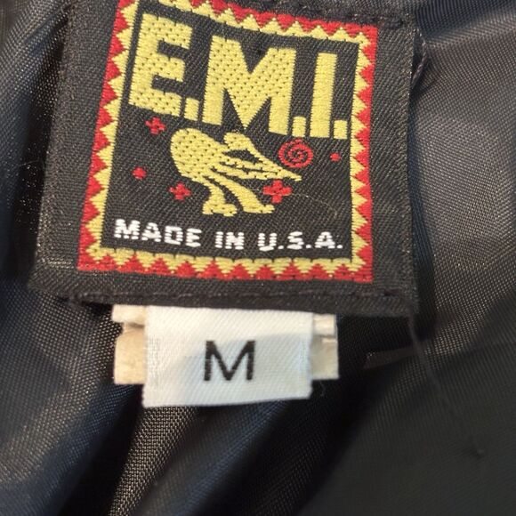 Vintage Western Aztec Bomber Jacket Santa Fe Men's M  E.M.I. Made in USA - Picture 10 of 15